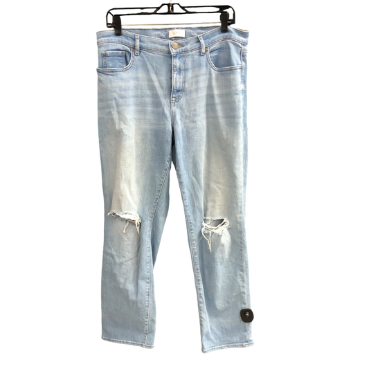 Jeans Straight By Loft In Blue Denim, Size: 8