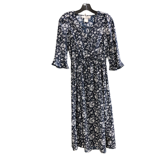 Dress Casual Midi By Cmc In Blue, Size: S