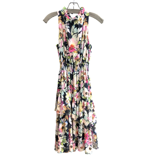 Dress Casual Midi By Joseph Ribkoff In Floral Print, Size: 6