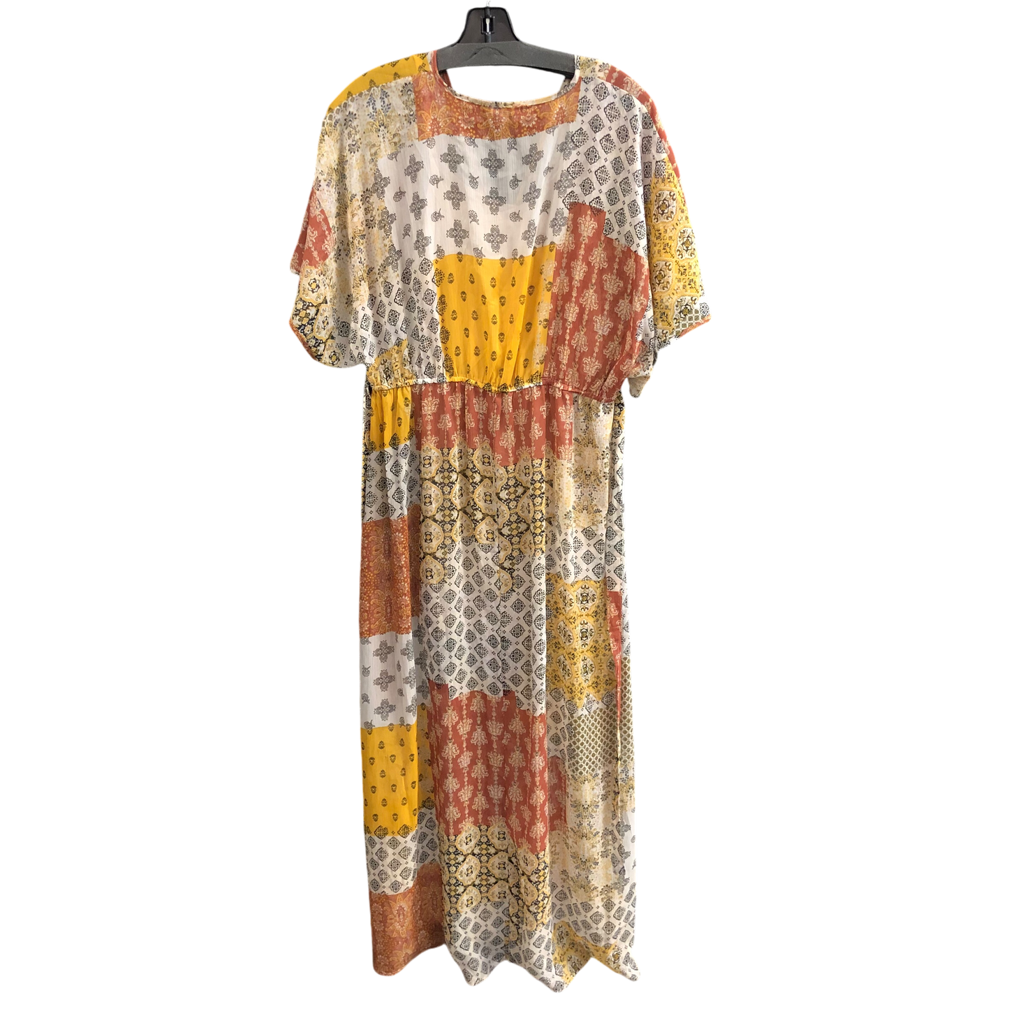 Dress Casual Maxi By Love Fire In Tan & Yellow, Size: L