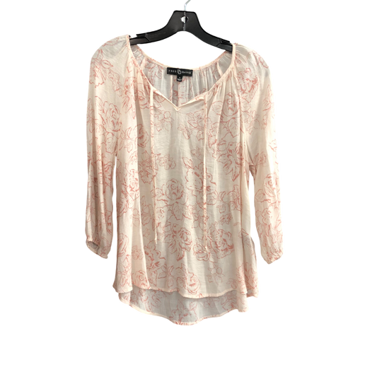 Top 3/4 Sleeve By Fred David In Pink, Size: S