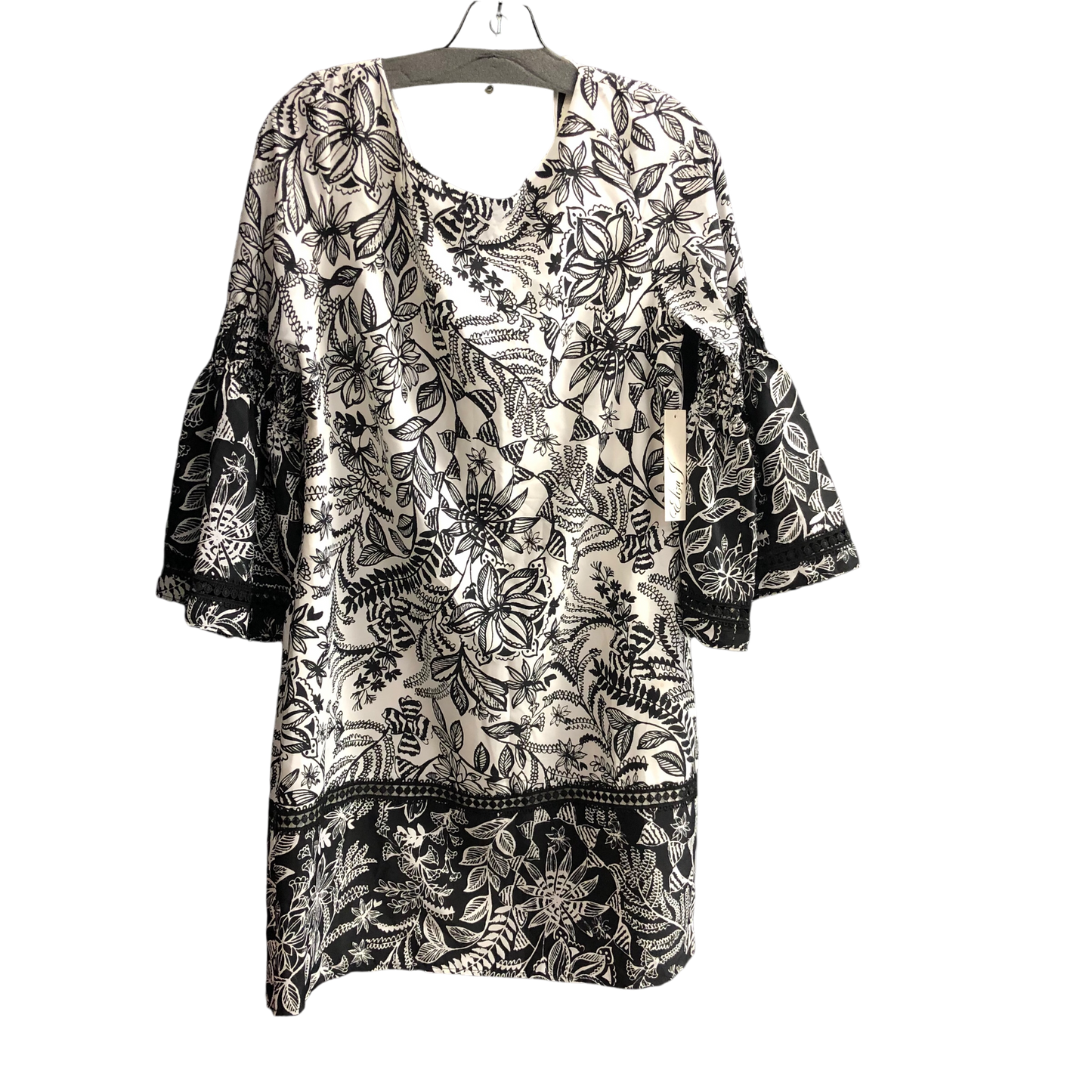 Dress Casual Short By Eliza J In Black & White, Size: 12