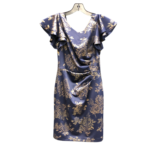 Dress Party Short By Jessica Howard In Blue & Gold, Size: 6