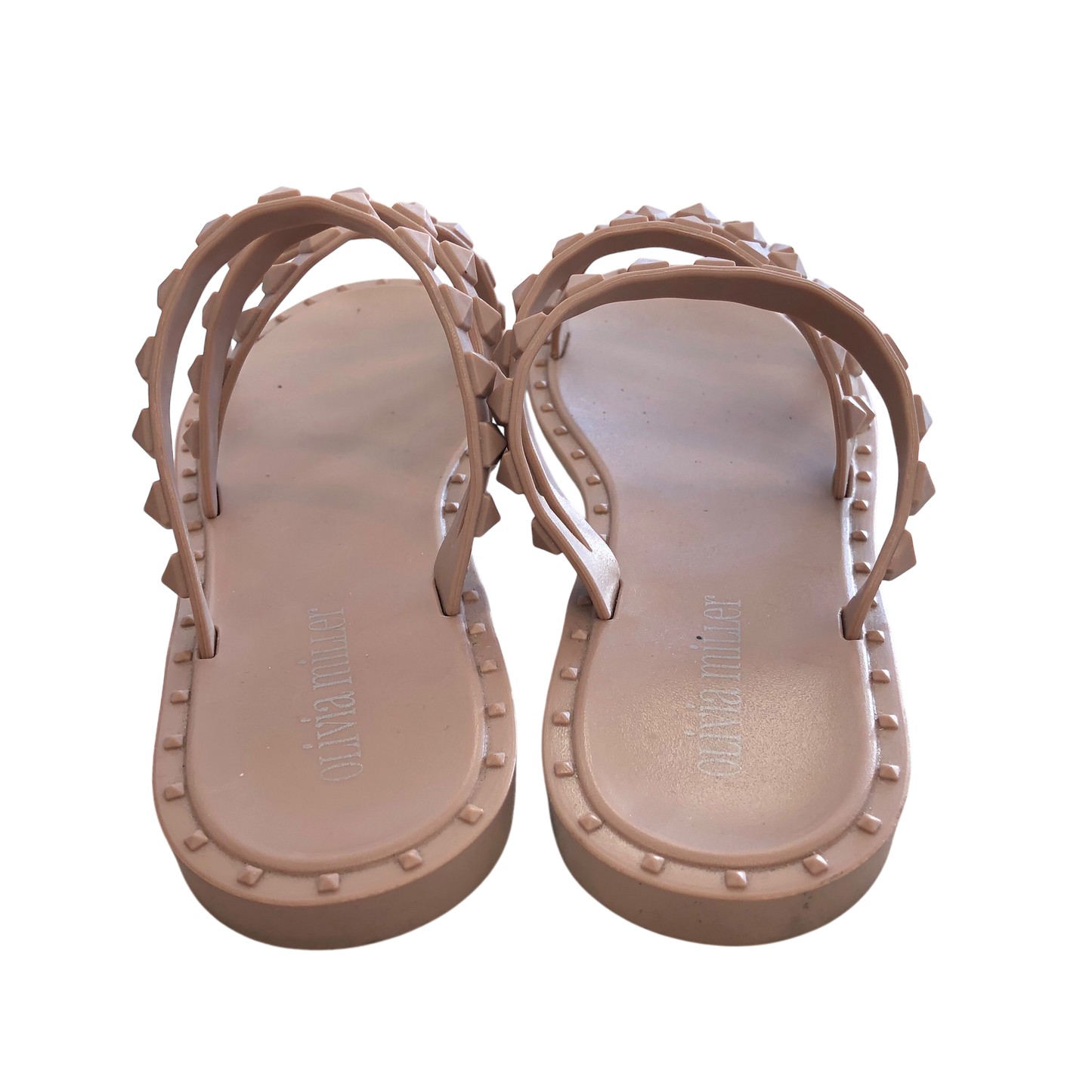 Sandals Flats By Olivia Miller In Beige, Size: 6