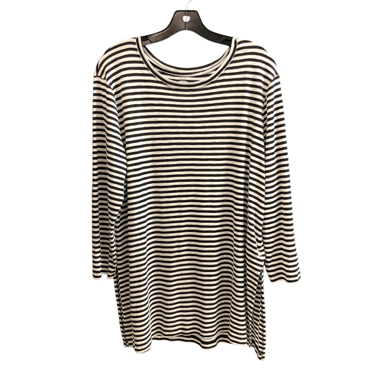 Top 3/4 Sleeve By Old Navy In Striped Pattern, Size: Xl