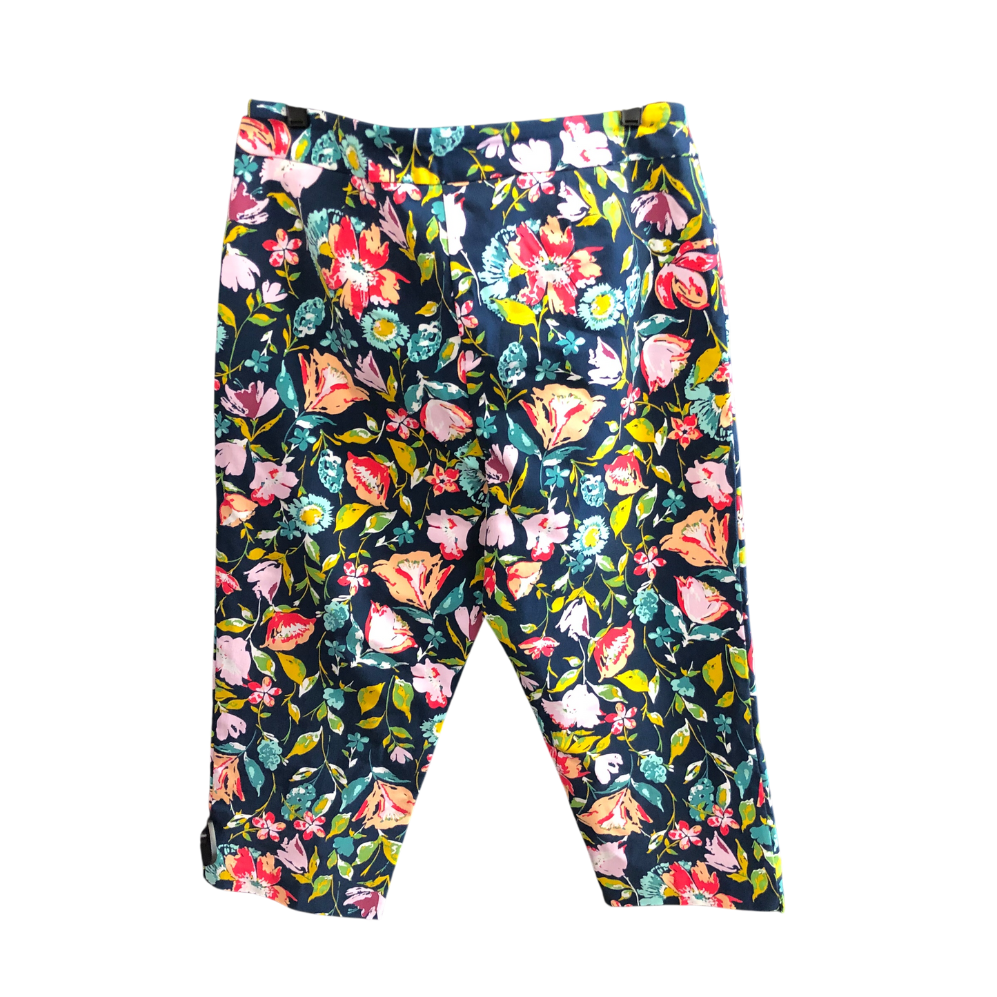 Pants Cropped By Time And Tru In Floral Print, Size: L