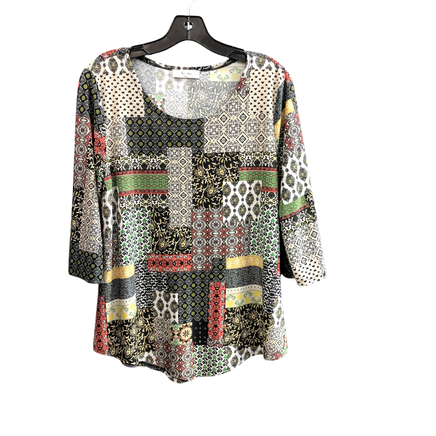 Top 3/4 Sleeve By Cmc In Multi-colored, Size: L