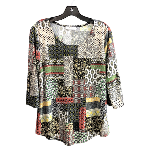 Top 3/4 Sleeve By Cmc In Multi-colored, Size: L