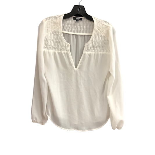 Top Long Sleeve By Premise In White, Size: Xs