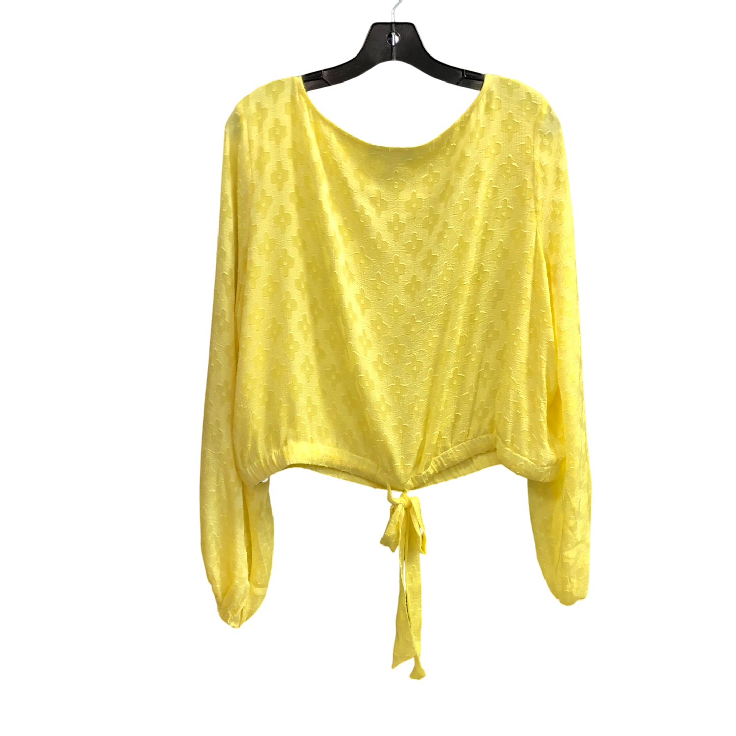 Top Long Sleeve By Cmc In Yellow, Size: Xl