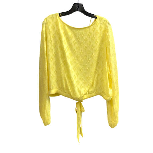 Top Long Sleeve By Cmc In Yellow, Size: Xl