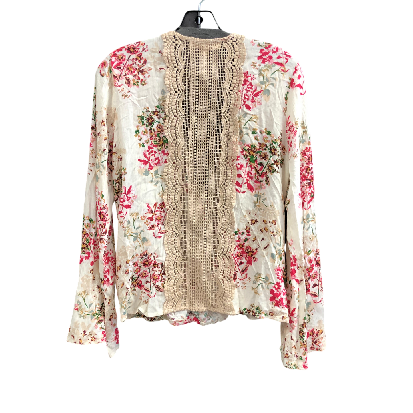 Top Long Sleeve By Love Stitch In Floral Print, Size: M