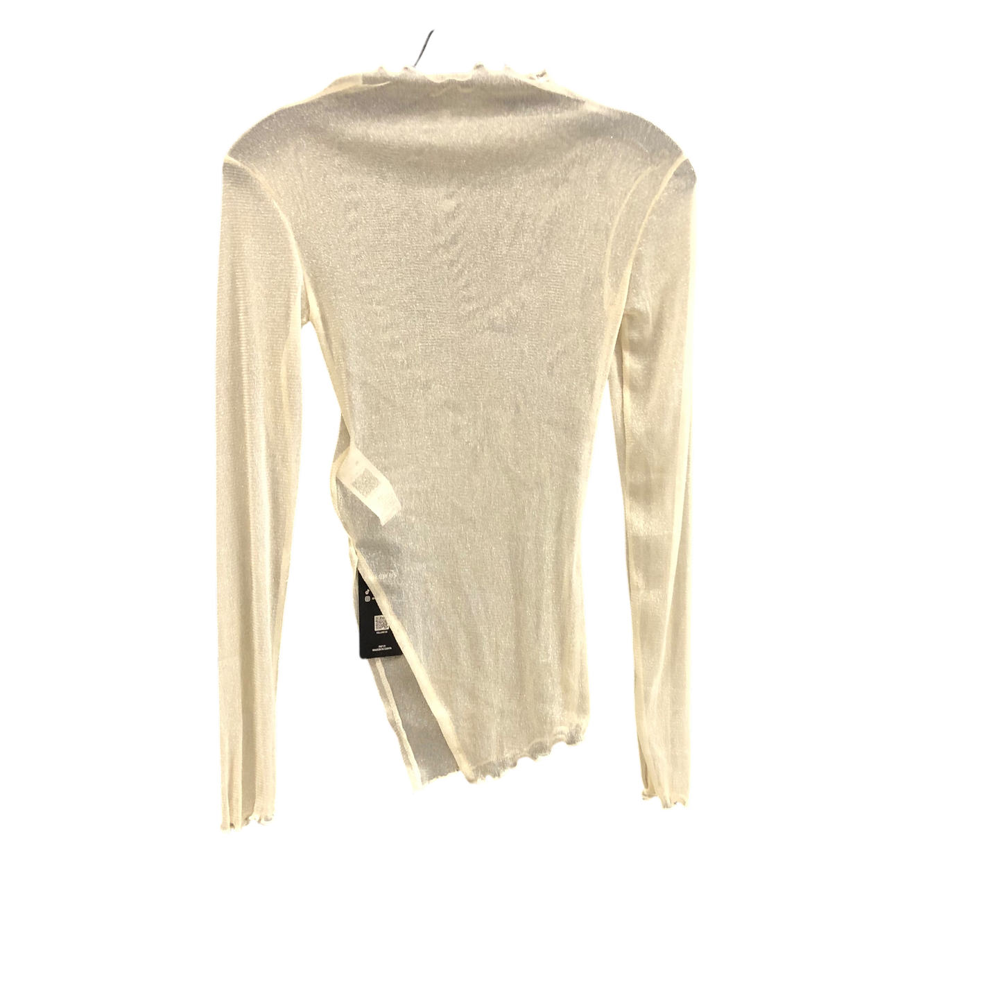 Top Long Sleeve By Cmc In Cream, Size: S