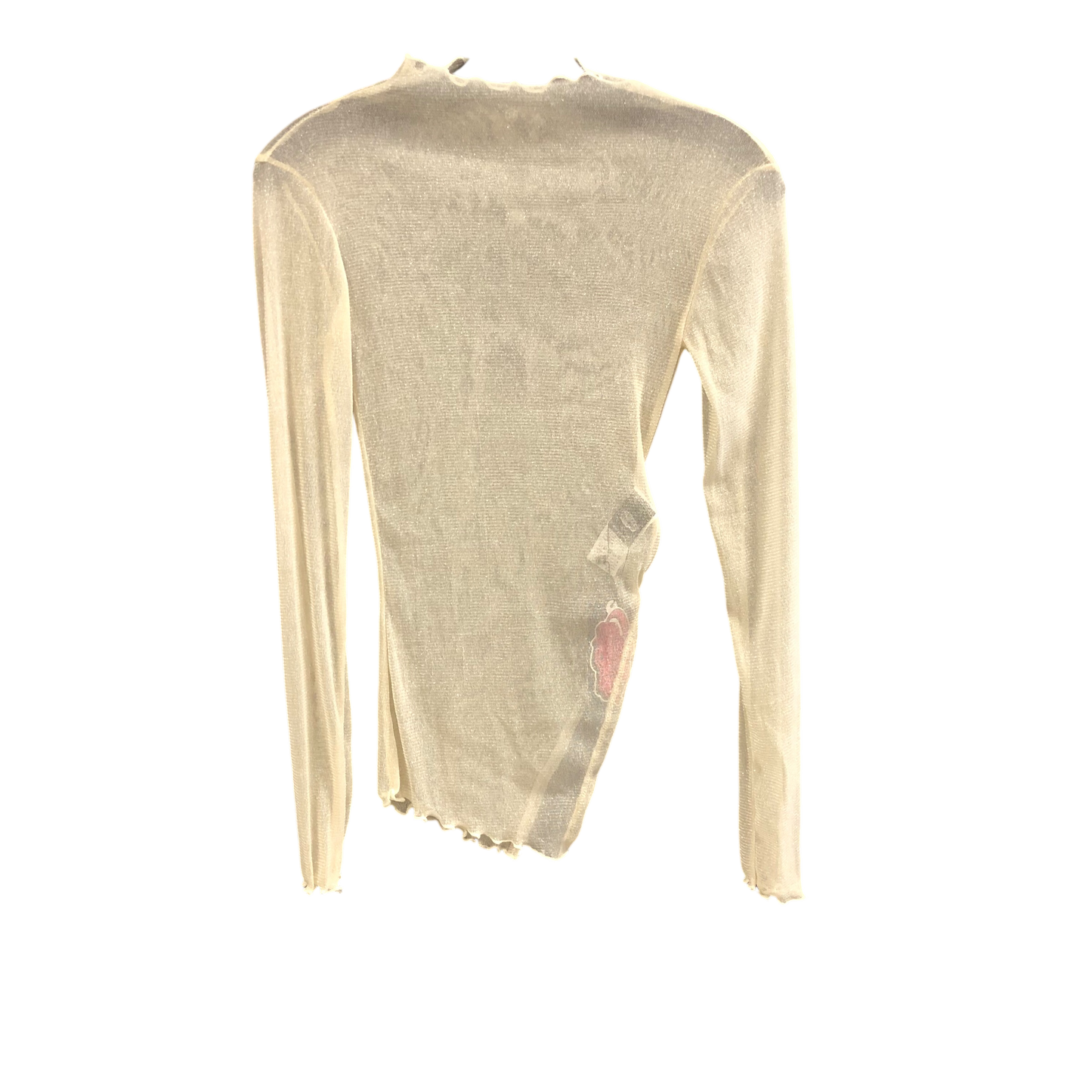 Top Long Sleeve By Cmc In Cream, Size: S