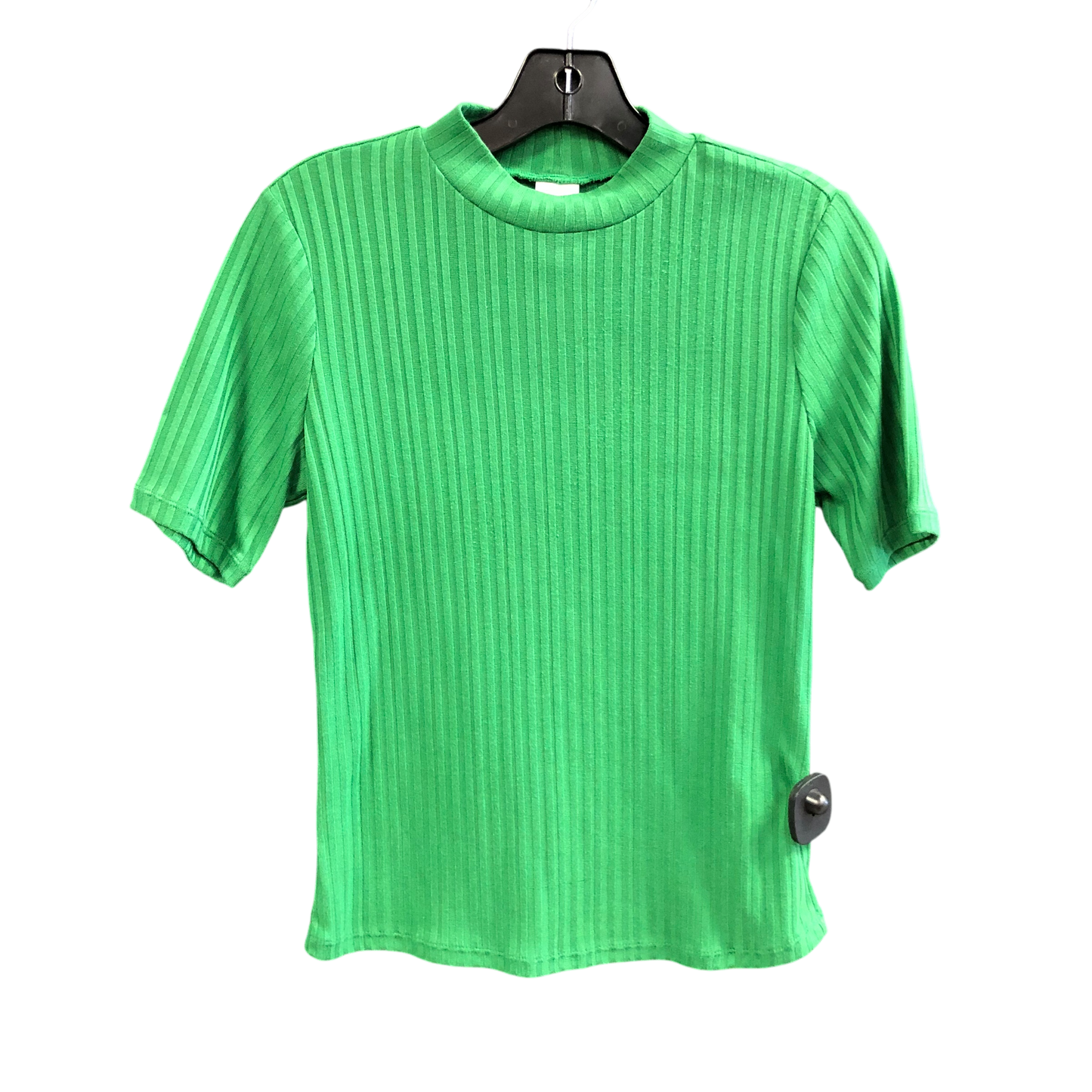 Top Short Sleeve By H&m In Green, Size: S