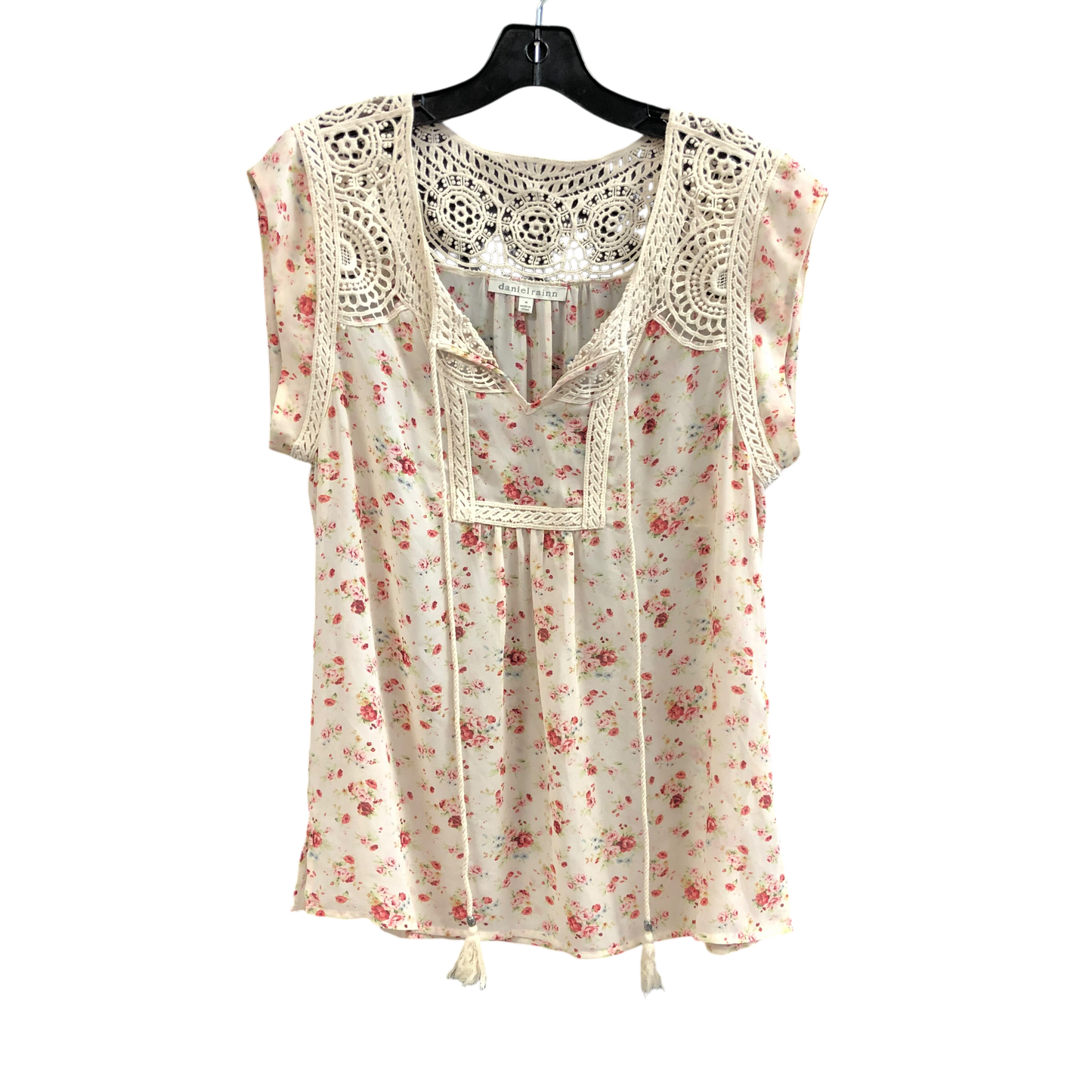 Top Short Sleeve By Daniel Rainn In Pink, Size: M