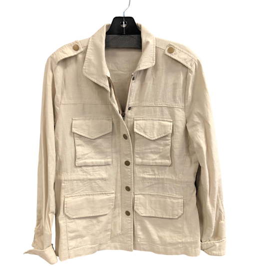 Jacket Shirt By New York And Co In Beige, Size: Xs