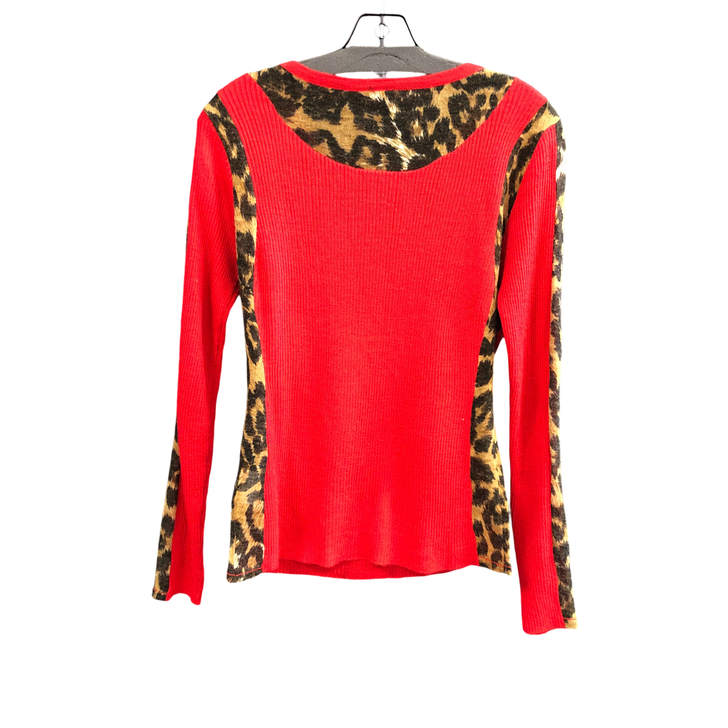 Top Long Sleeve By Cmc In Red, Size: M