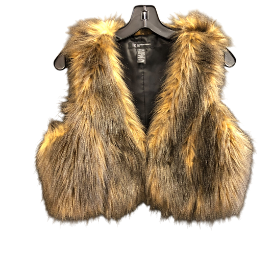 Vest Faux Fur & Sherpa By Inc In Brown, Size: M