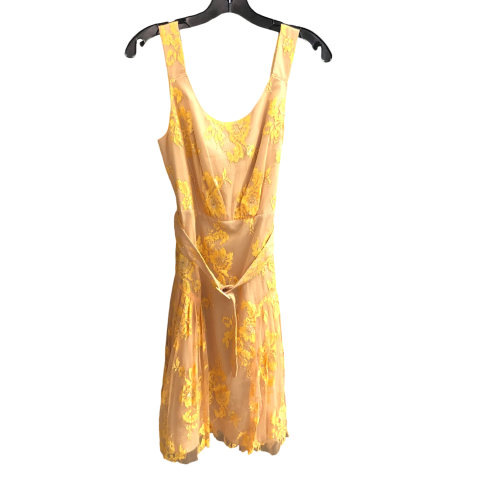 Dress Designer By Vera Wang In Yellow, Size: 6