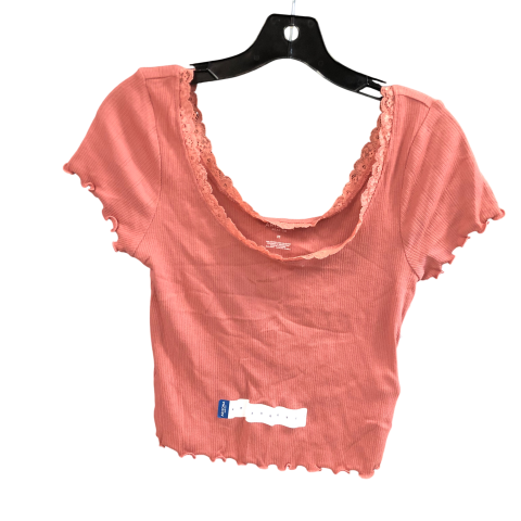 Top Short Sleeve By Arizona In Pink, Size: M