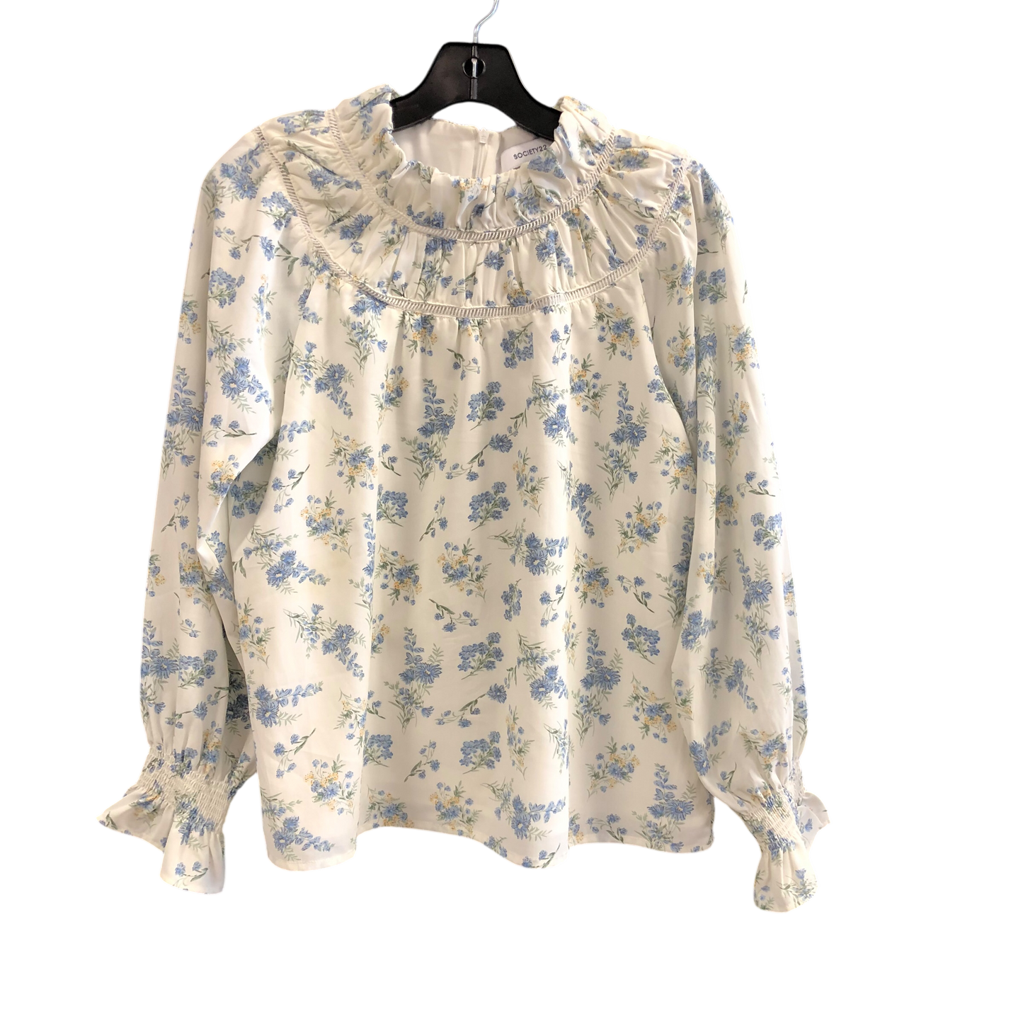 Top Long Sleeve By Cmc In Floral Print, Size: M