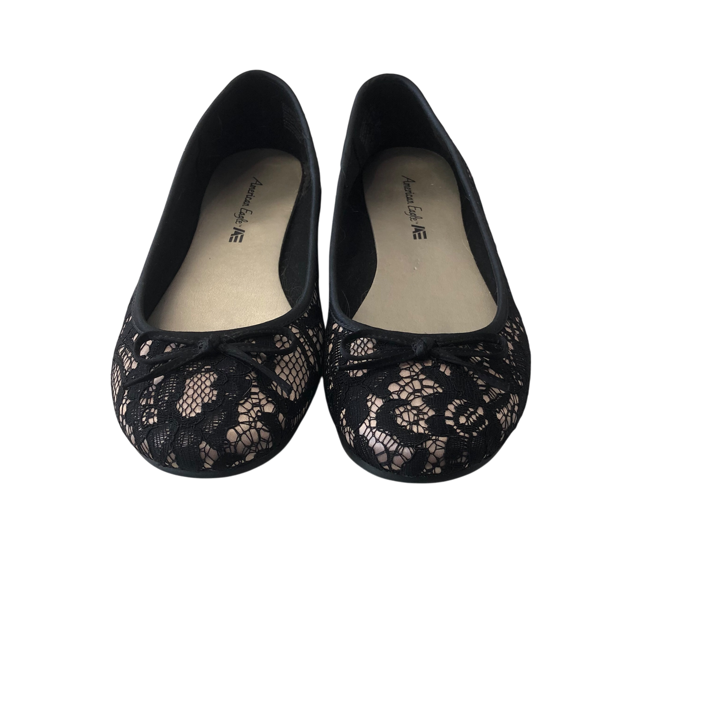 Shoes Flats By American Eagle In Black & Cream, Size: 8.5