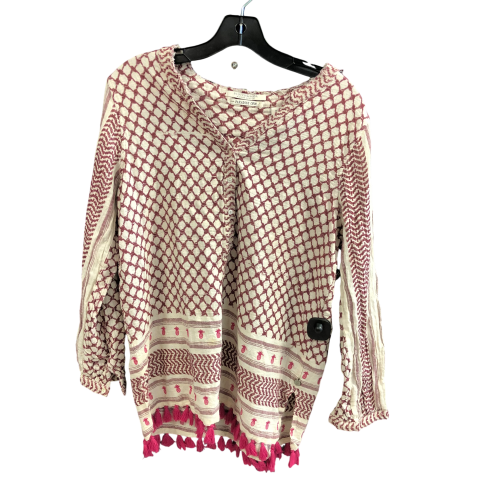 Top Long Sleeve Designer By Scotch & Soda In Red & Tan, Size: M