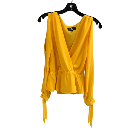 Top Long Sleeve By Lulus In Yellow, Size: Xs