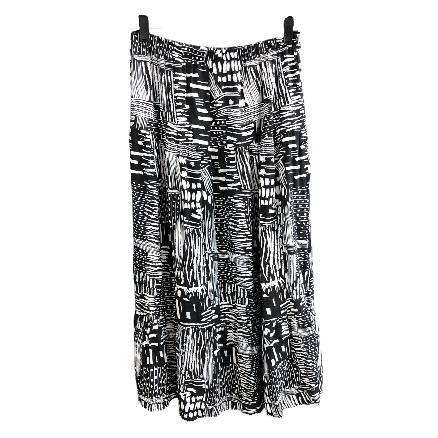 Skirt Maxi By Elementz In Black & White, Size: L