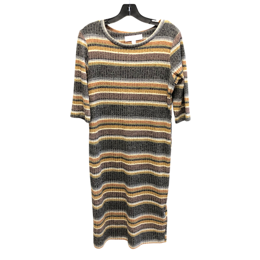 Dress Casual Midi By Emma And Michele In Multi-colored, Size: L