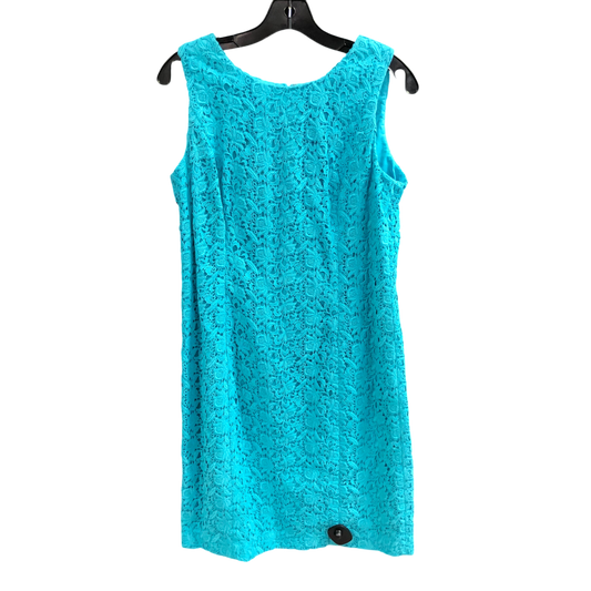 Dress Casual Midi By Talbots In Aqua, Size: 12