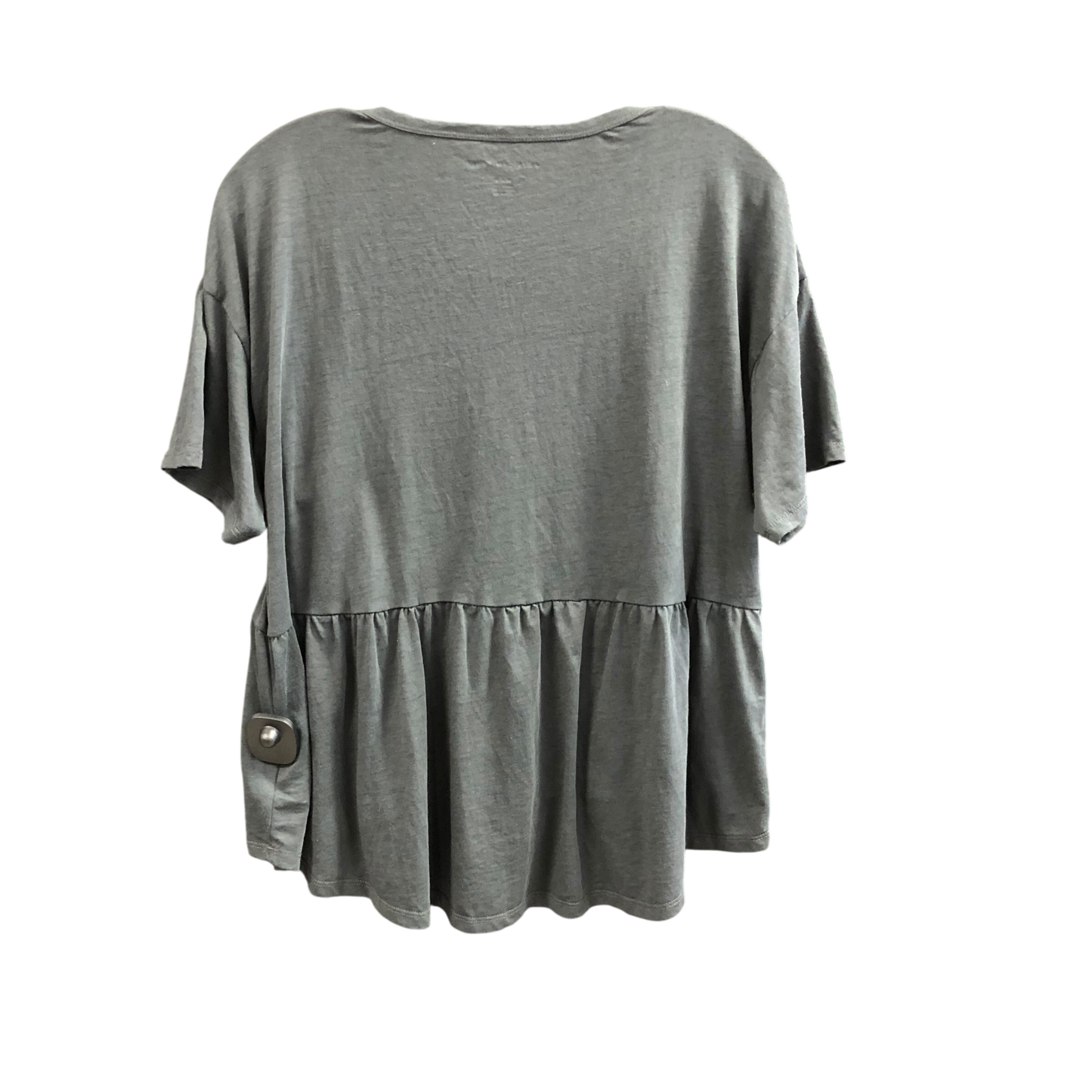 Top Short Sleeve By American Eagle In Grey, Size: M