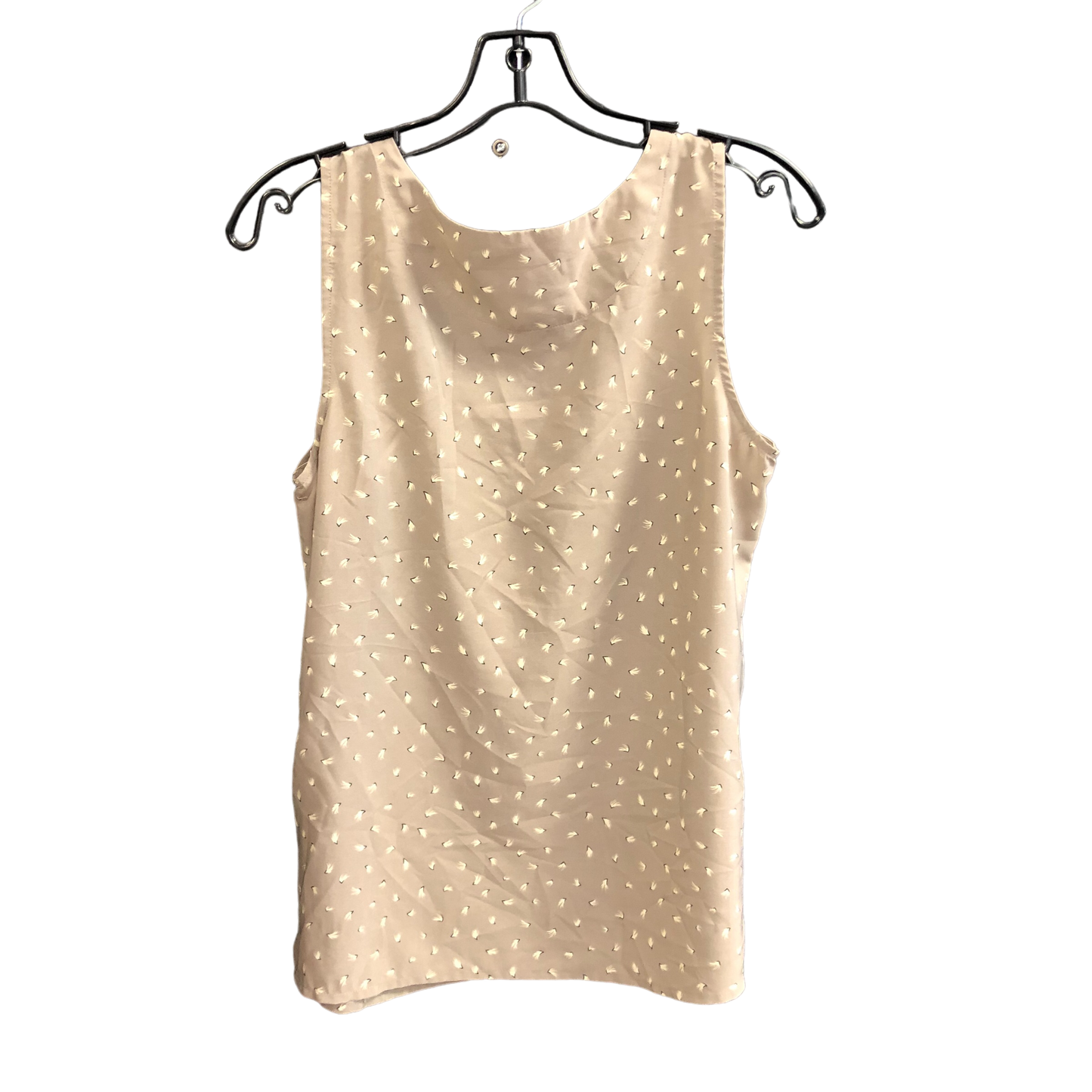 Beige Top Sleeveless Loft, Size M