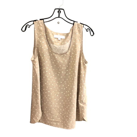 Beige Top Sleeveless Loft, Size M