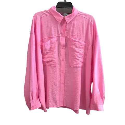 Top Long Sleeve By Primark In Pink, Size: 14