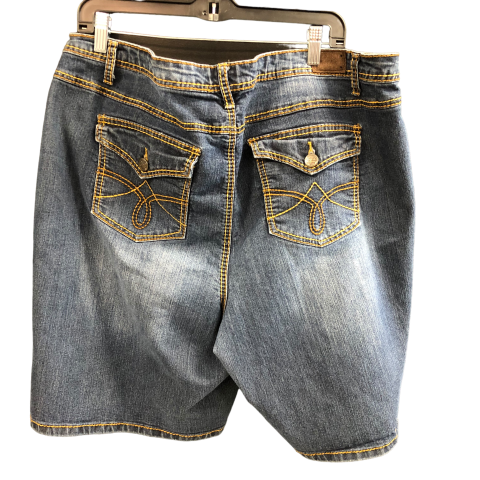 Blue Denim Shorts Earl Jean, Size 22w