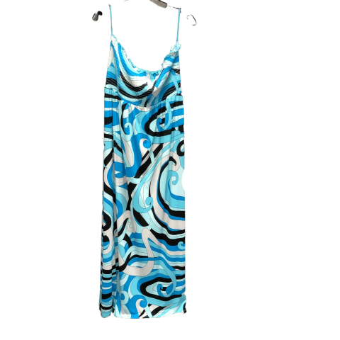 Blue Dress Casual Maxi Michael By Michael Kors, Size Xl