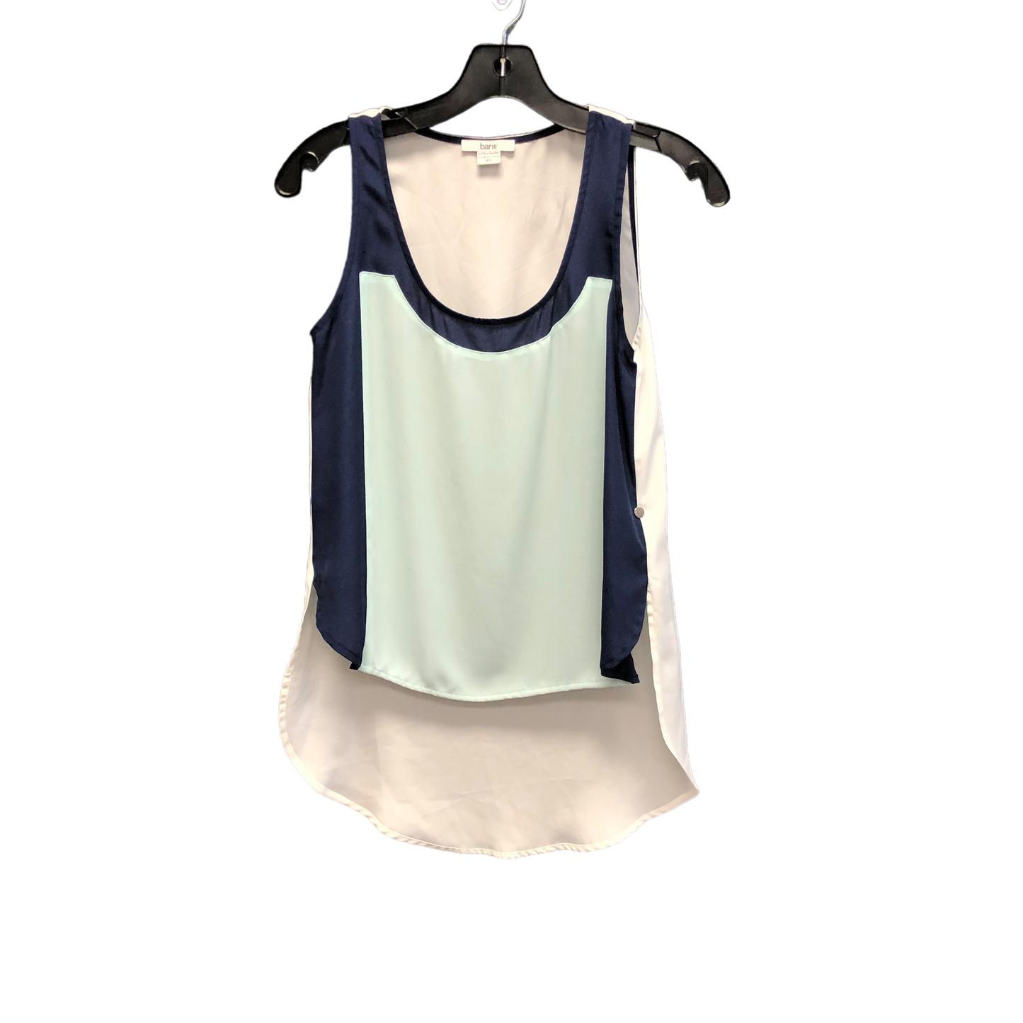 Blue Top Sleeveless Bar Iii, Size Xs