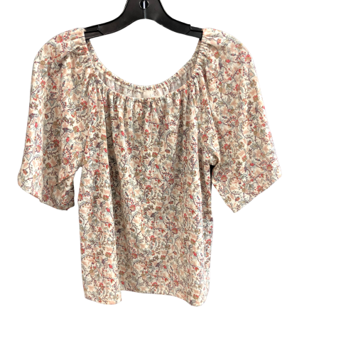 Paisley Print Top Short Sleeve Loft, Size S