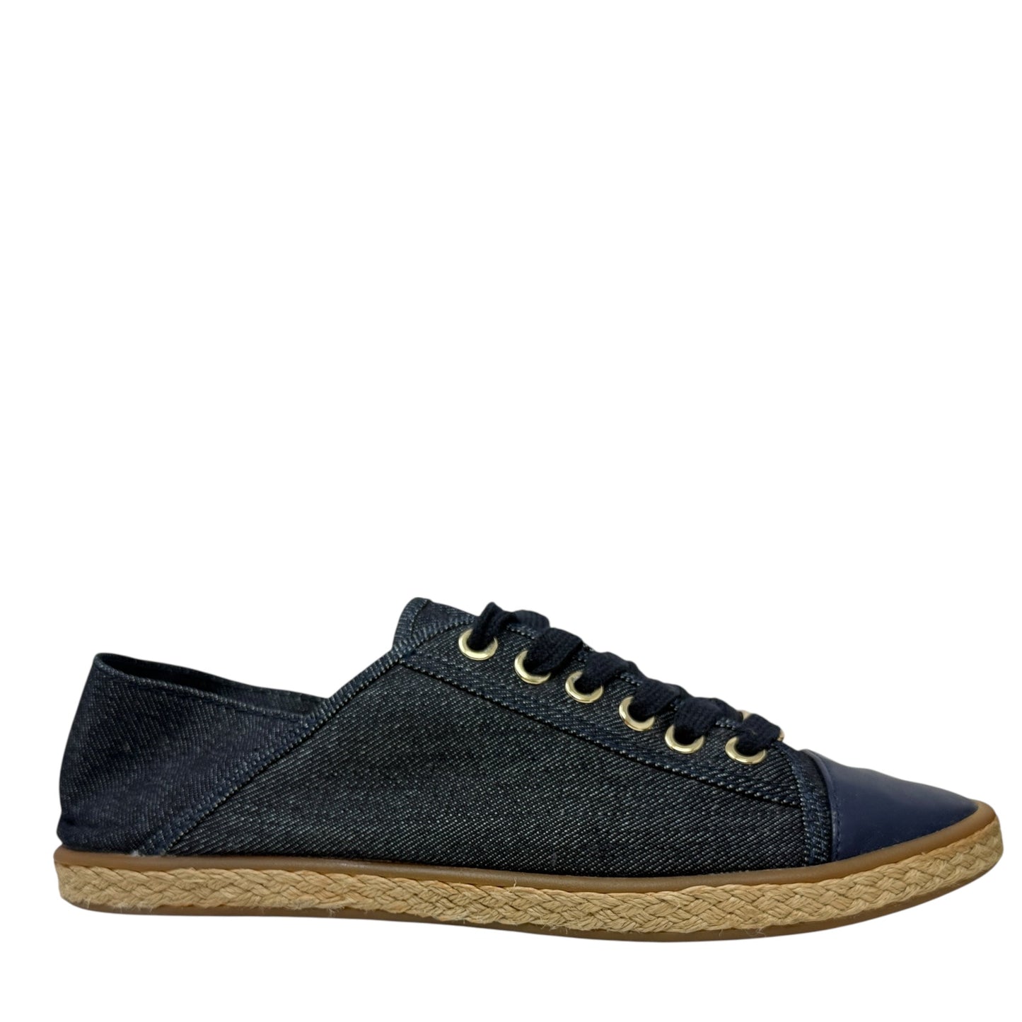 Kristy Denim Lace Up EspadrilleSneakers By Michael By Michael Kors In Blue Denim, Size: 7