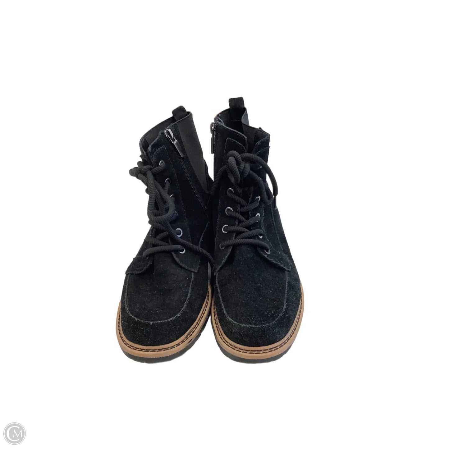 Boots Ankle Flats By Crown Vintage In Black, Size: 7.5