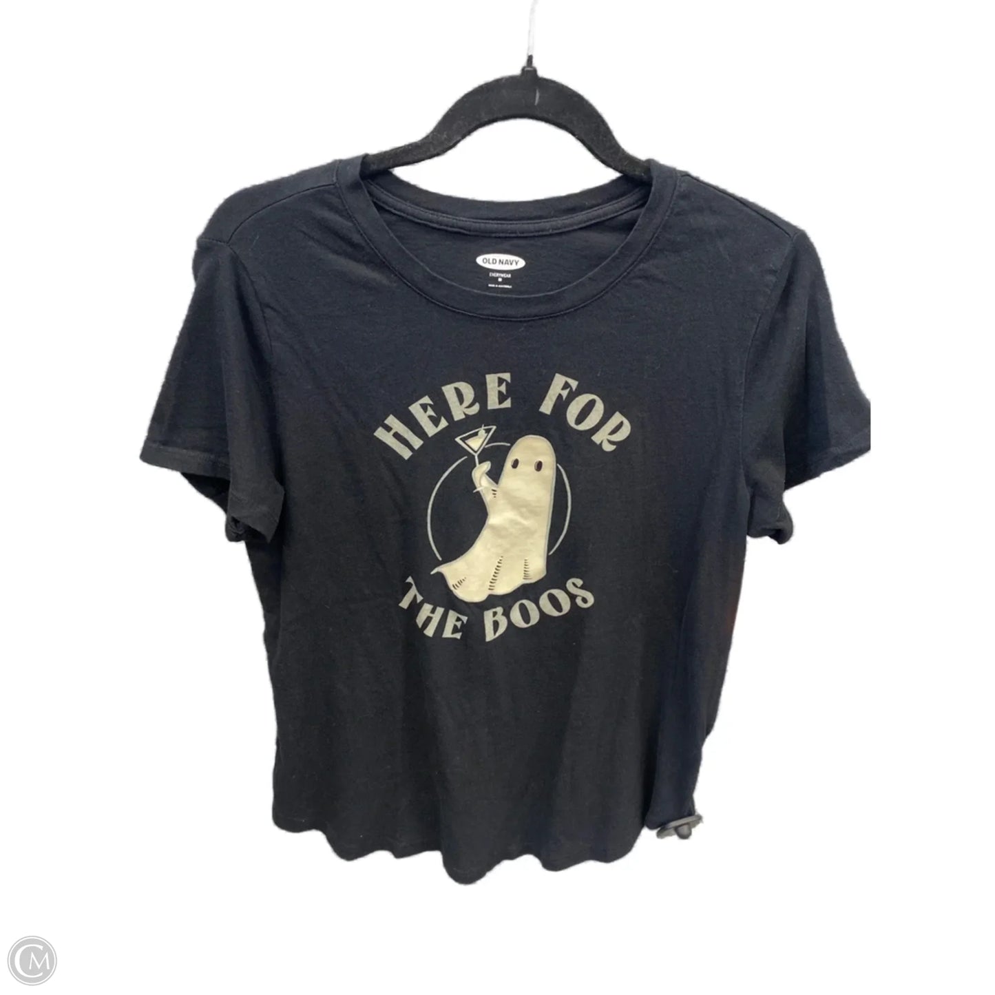 Top Short Sleeve By Old Navy In Black, Size: M