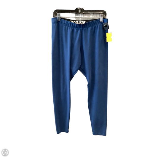 Athletic Leggings By Nike Apparel In Blue, Size: Xl