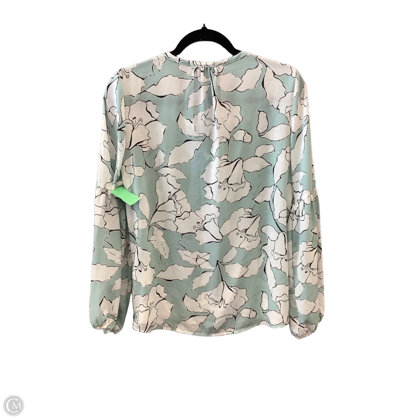 Blouse Designer By Karl Lagerfeld In Blue, Size: Xs