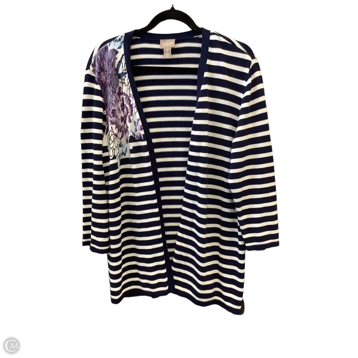 Cardigan By Chicos In Navy, Size: L