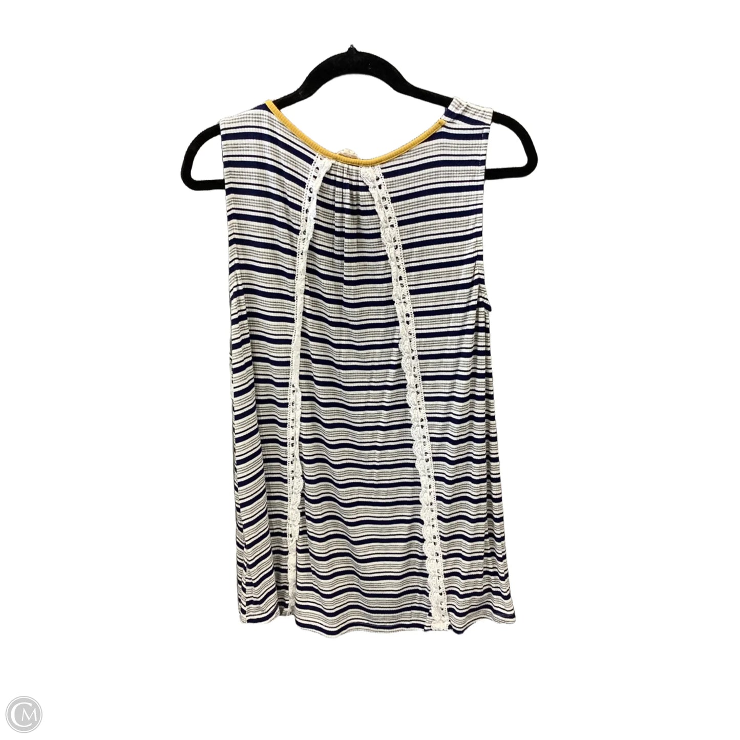 Top Sleeveless By Hem & Thread In Navy, Size: M