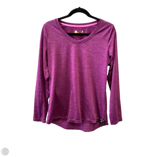 Athletic Top Long Sleeve Crewneck By Xersion In Purple, Size: M