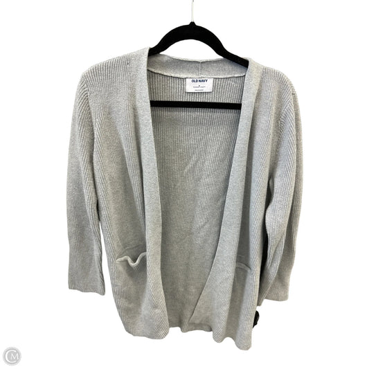 Sweater Cardigan By Old Navy In Grey, Size: M