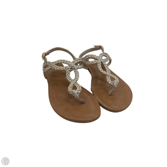 Sandals Flats By Merona In Gold, Size: 7